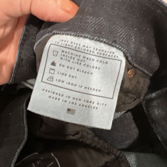 Ayr‎ Jeans Women 28 The Riser Dark Wash High Rise Skinny Jeans Raw Hem - Picture 12 of 14